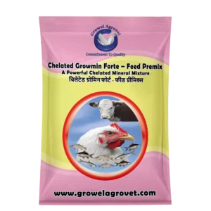 Chelated Growmin Forte- Feed Premix: Chelated Minerals Mixture for Poultry