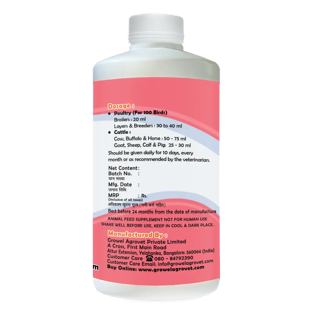 Grow - Cal D3 – A Powerful Calcium Tonic for Pet Birds with Vitamins, Zinc, and Magnesium - Image 3
